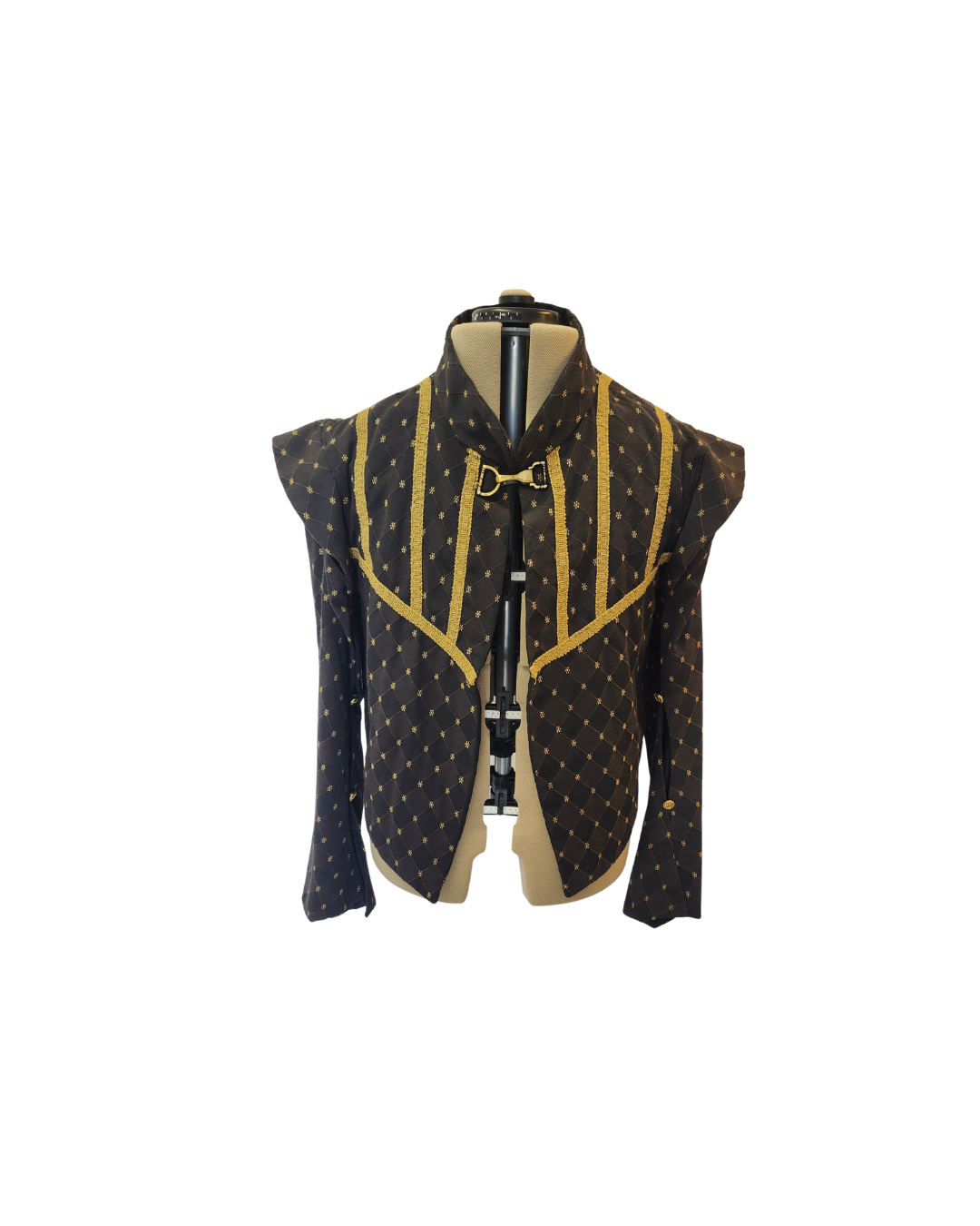 Black Patterned Doublet