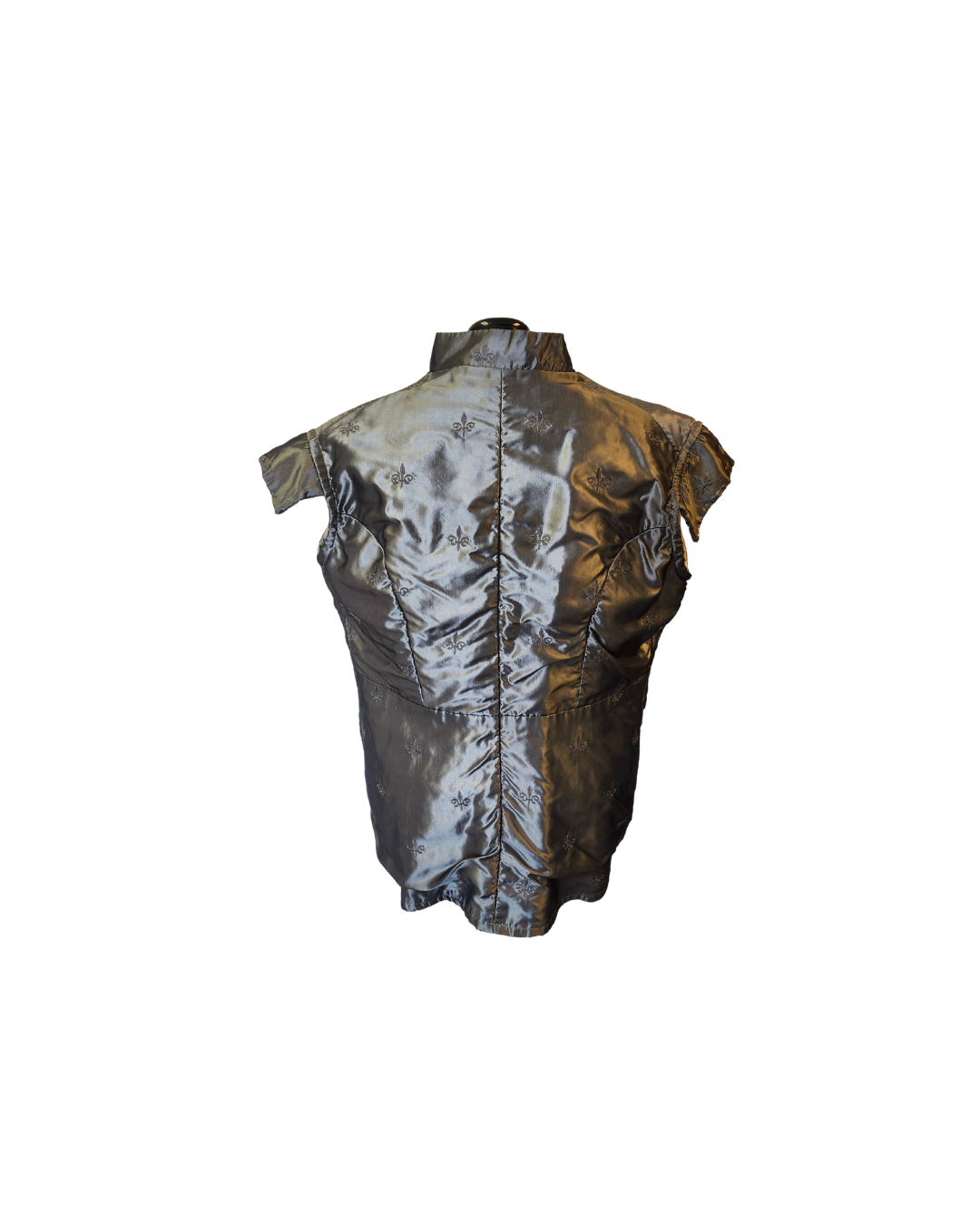 Silver Silk Sleeveless Doublet