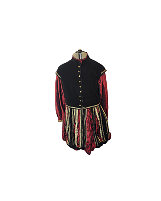 Black Doublet w/Red Sleeves