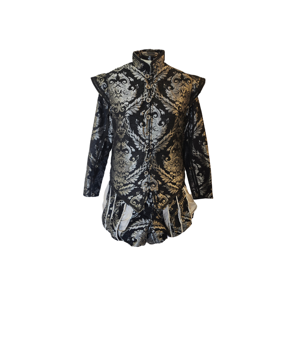 Silver Brocade Doublet Set