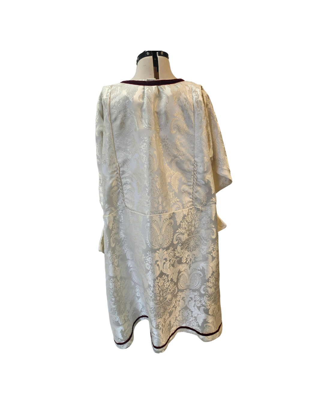 White Side Cinch Robe Dress