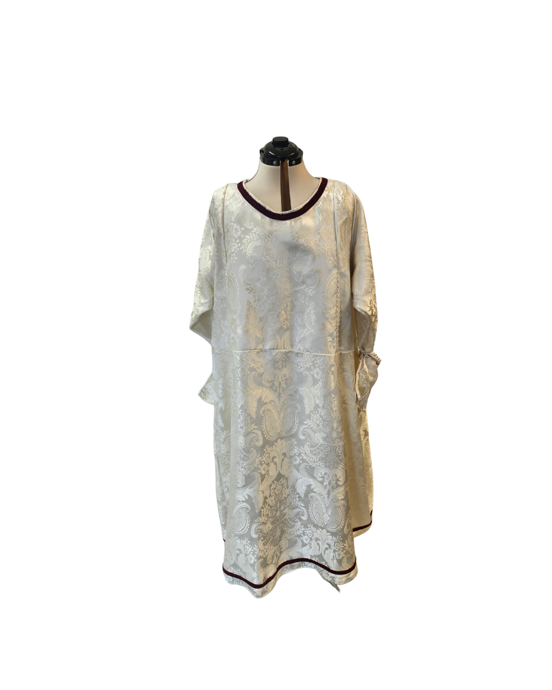 White Side Cinch Robe Dress