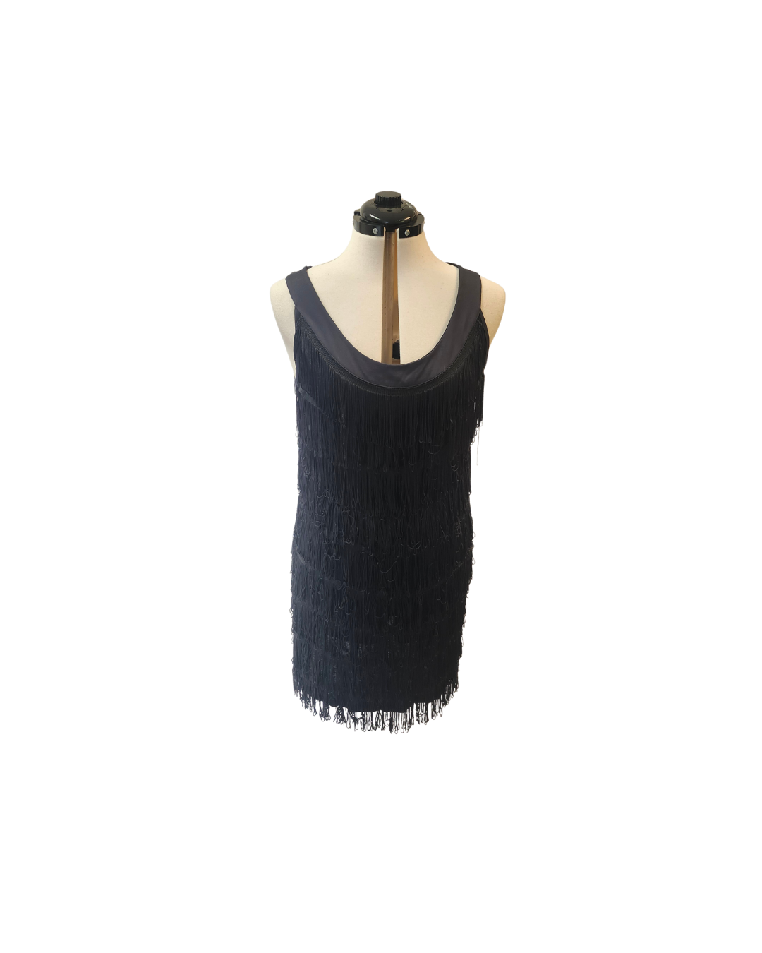 Black Flapper Fringe Dress