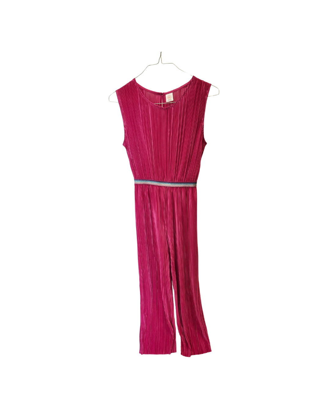 Pink Pleated Jumpsuit