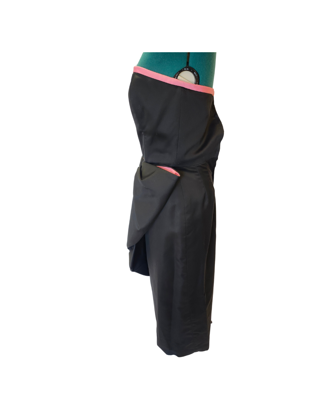 Black and Pink Dress w/Oversized Bow
