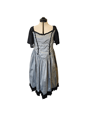 Silver Romantic-Era Ballgown