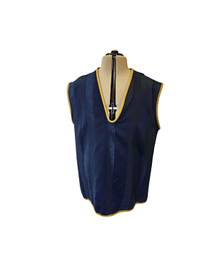 Navy Satin Tunic