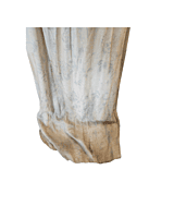 Distressed White and Blue Floral Regency Gown