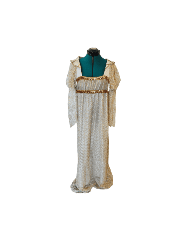 Gold and White Regency Gown