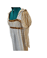 Gold and White Regency Gown
