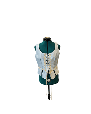 Light Blue Silk Corset