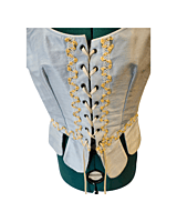 Light Blue Silk Corset