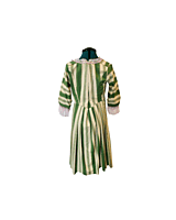 18th Century Green and Yellow Striped Overdress