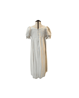 White Distressed Regency Gown