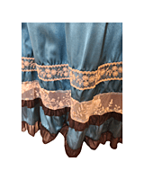 Teal Satin Regency Gown w/Lace