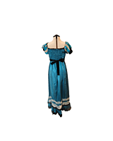 Teal Satin Regency Gown w/Lace