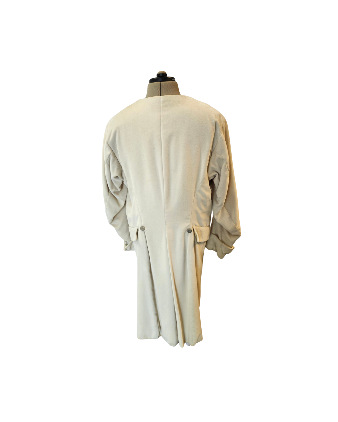Cream Velvet Regency Coat- L
