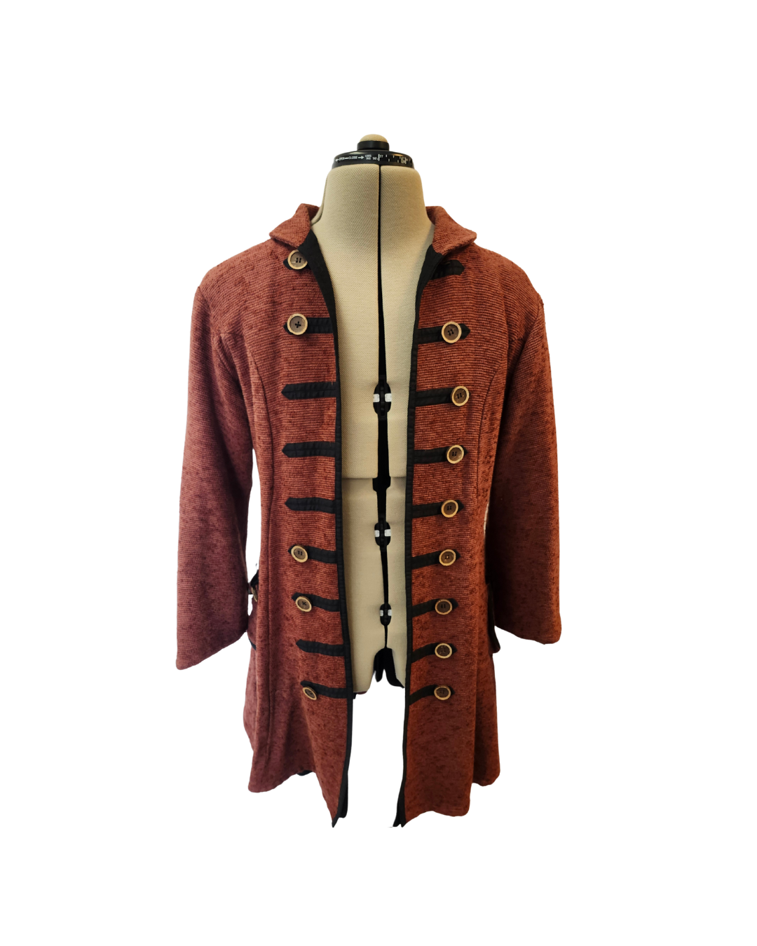Orange Woven Pirate Jacket