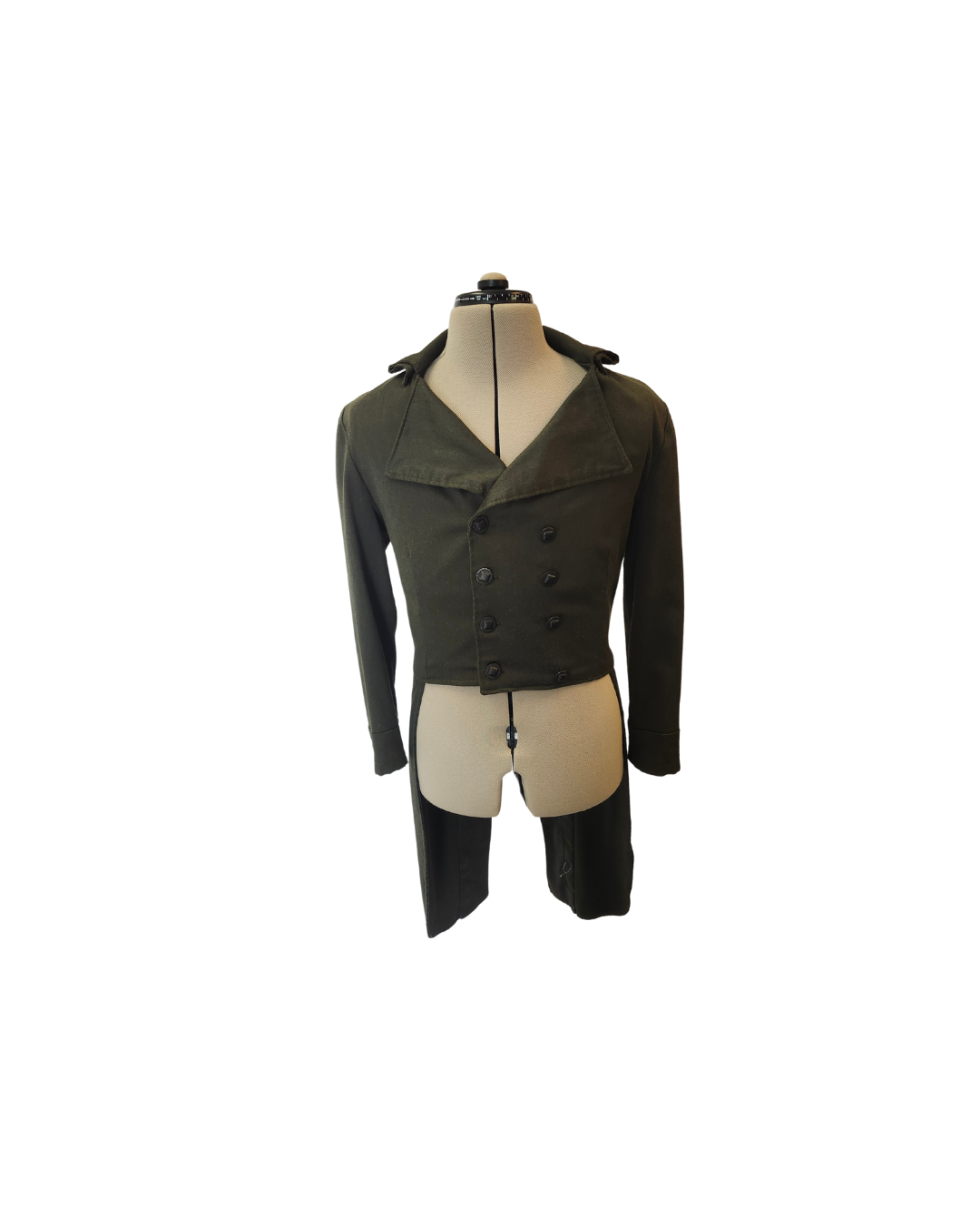 Olve Green Double Breasted Tailcoat