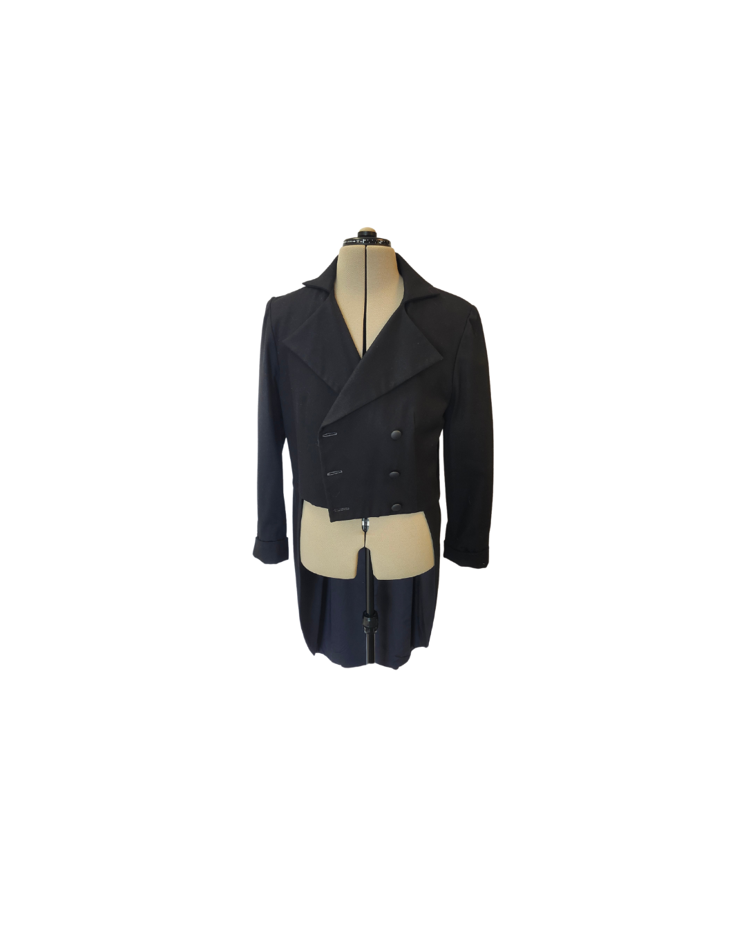 Black Double Breasted Tailcoat