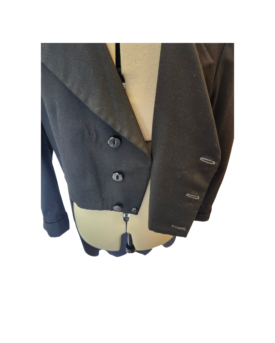 Black Double Breasted Tailcoat