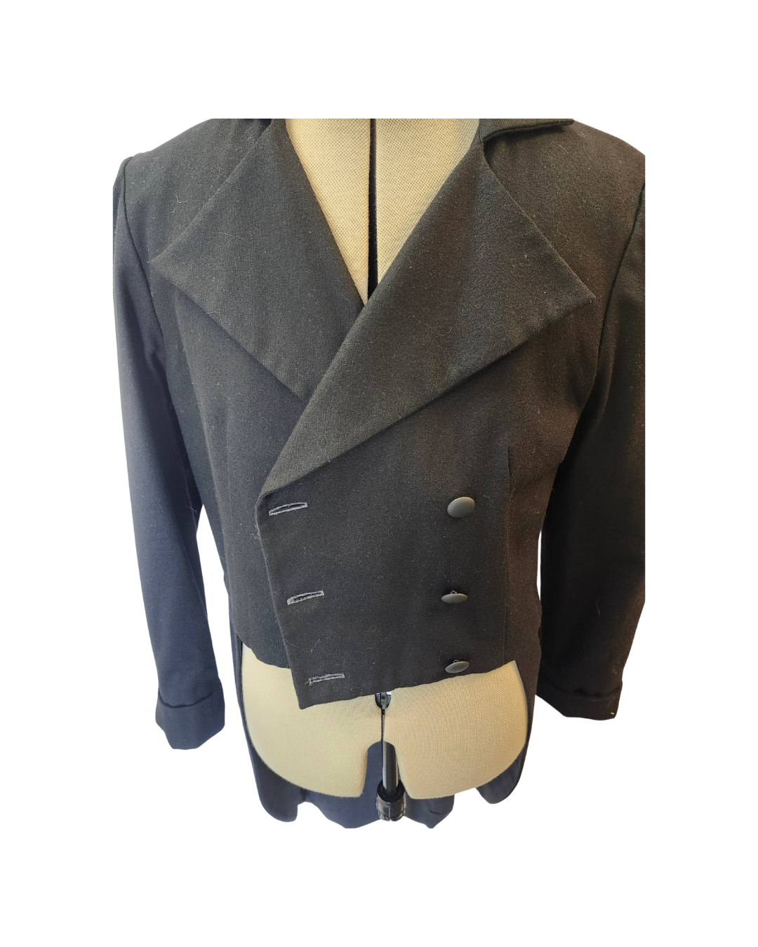 Black Double Breasted Tailcoat
