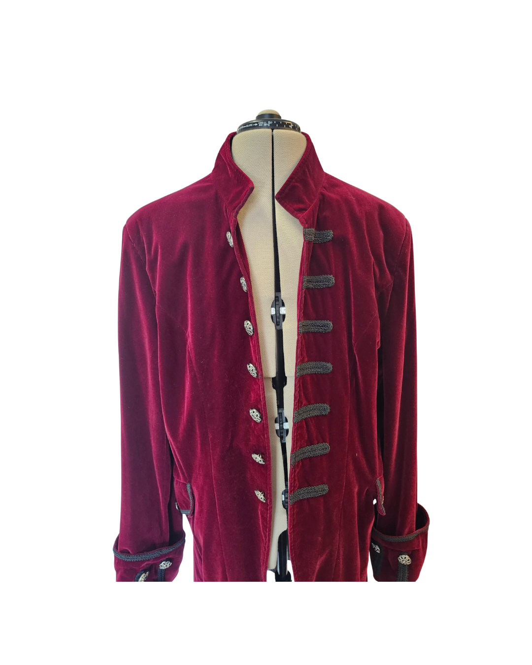Red Velvet Frock Coat