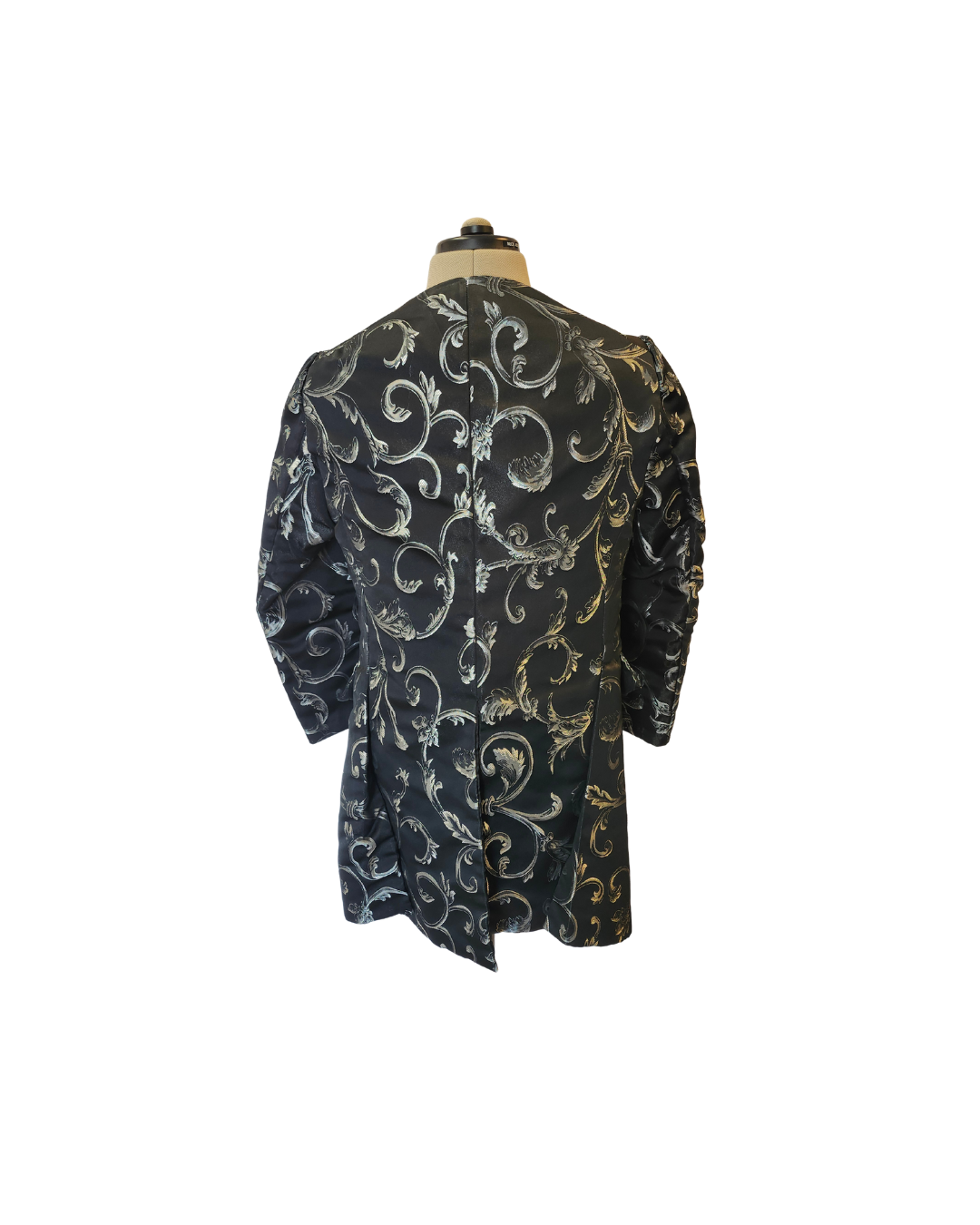 Black and Silver Brocade Jacket