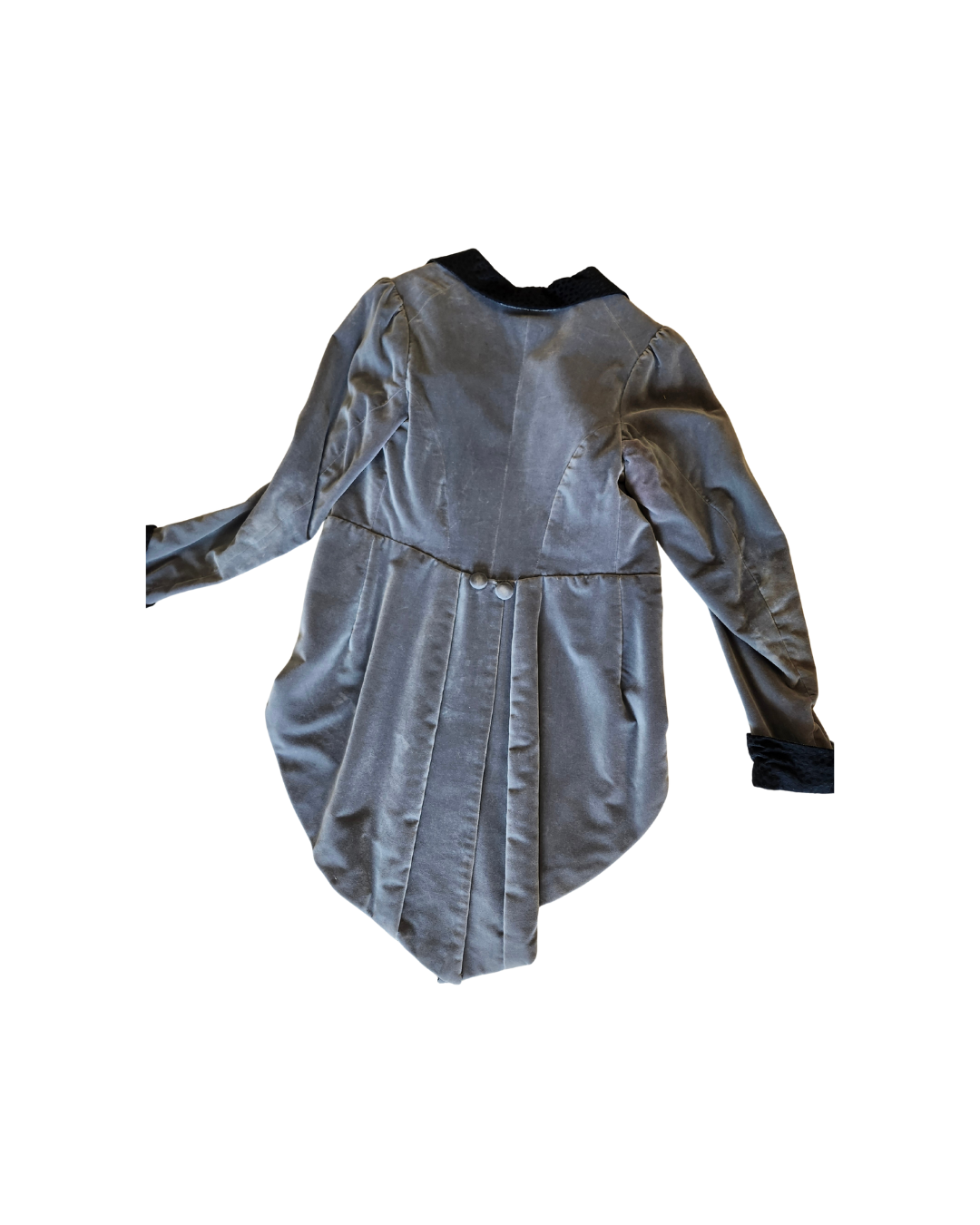 Light Grey Velvet Tailcoat
