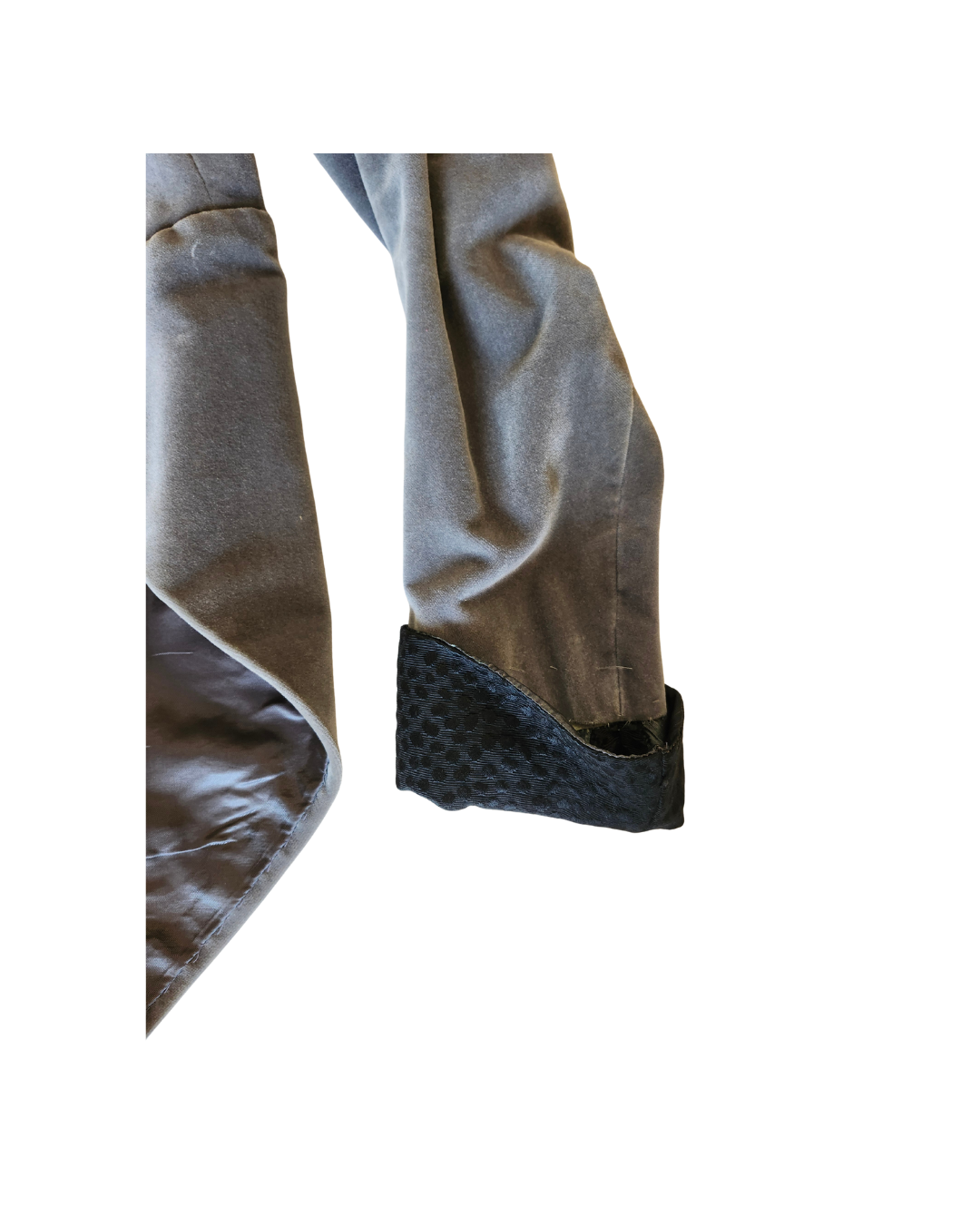 Light Grey Velvet Tailcoat