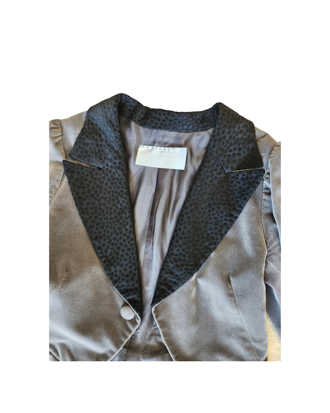 Light Grey Velvet Tailcoat