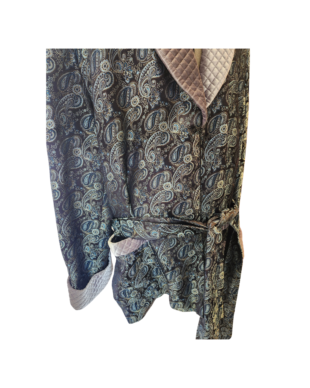 Blue and Green Brocade Jacket