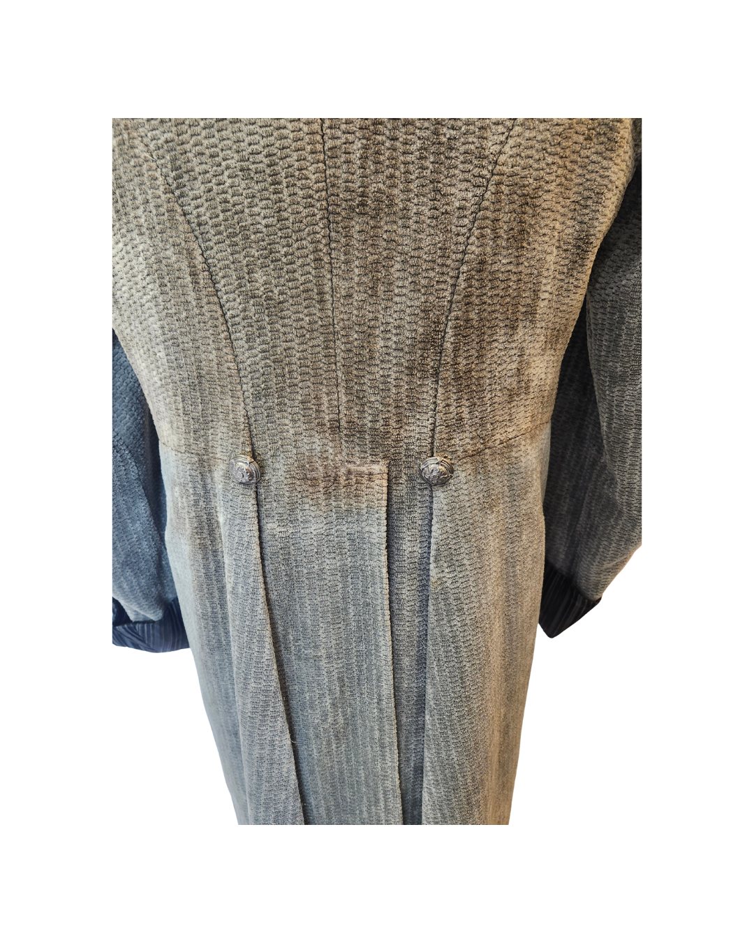 Grey Velvet Tailcoat-DISTRESSED