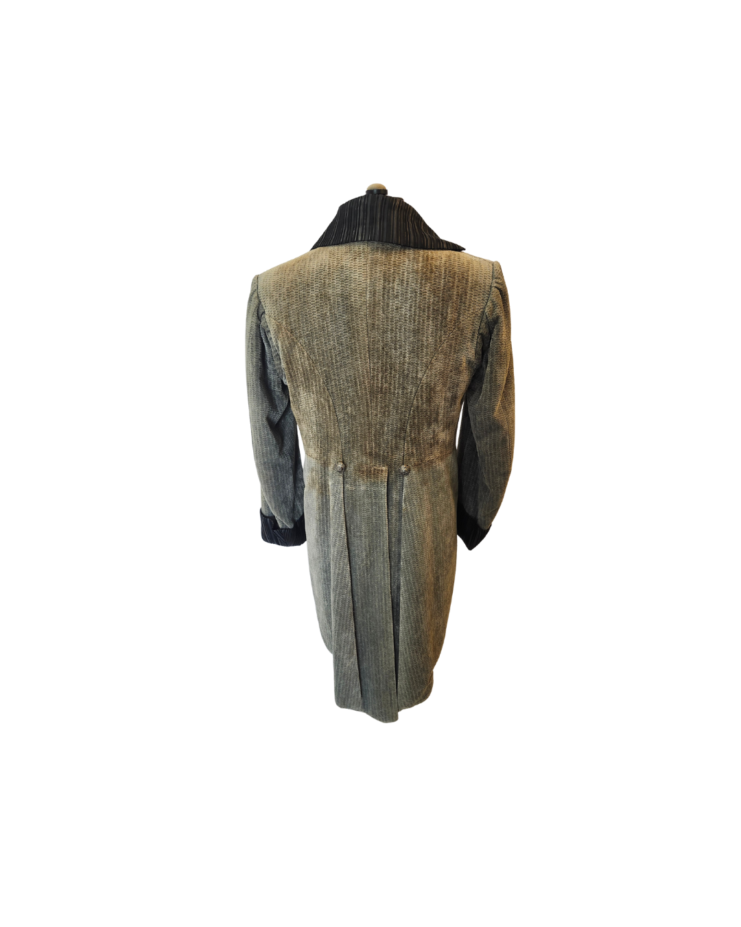 Grey Velvet Tailcoat-DISTRESSED