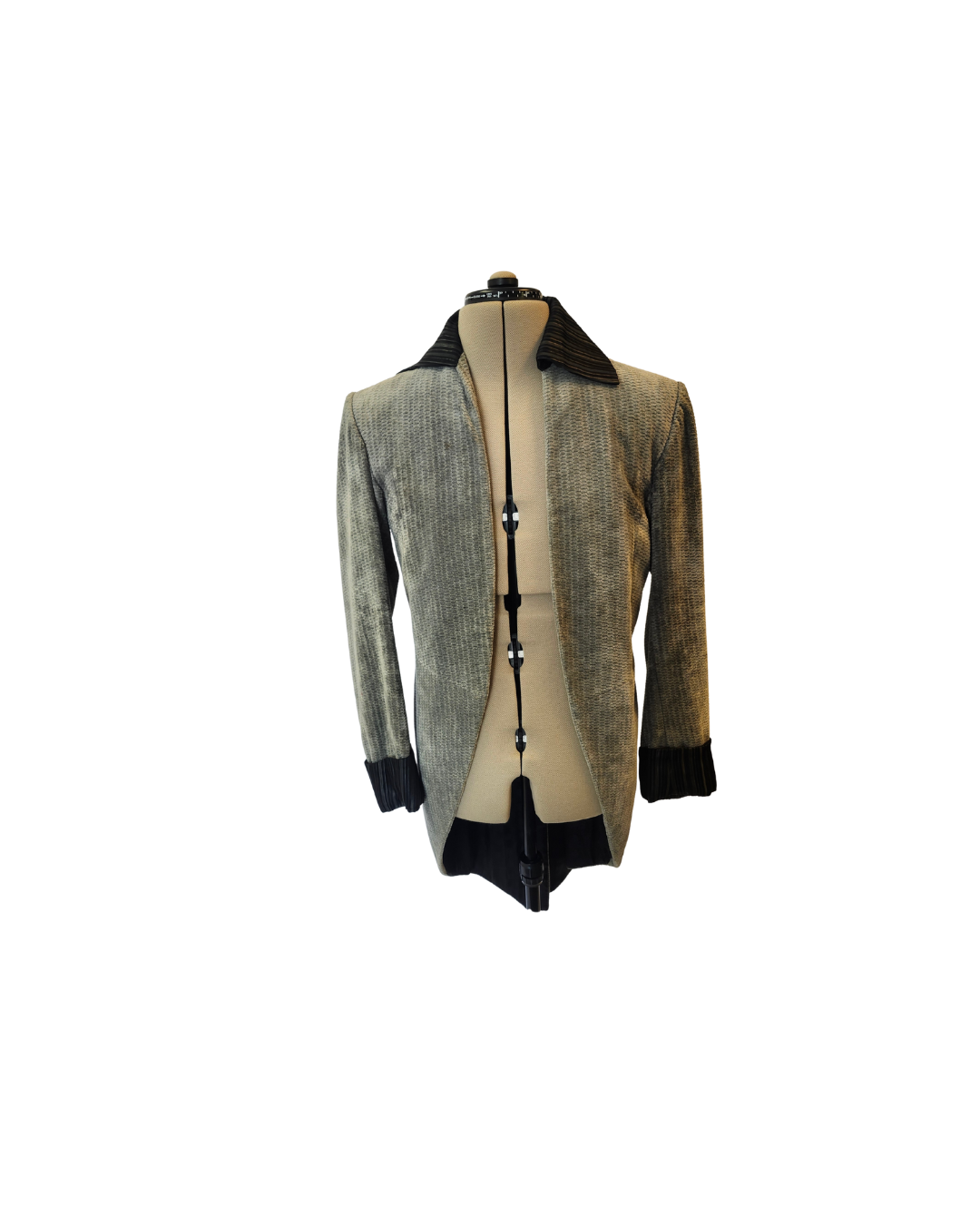 Grey Velvet Tailcoat-DISTRESSED
