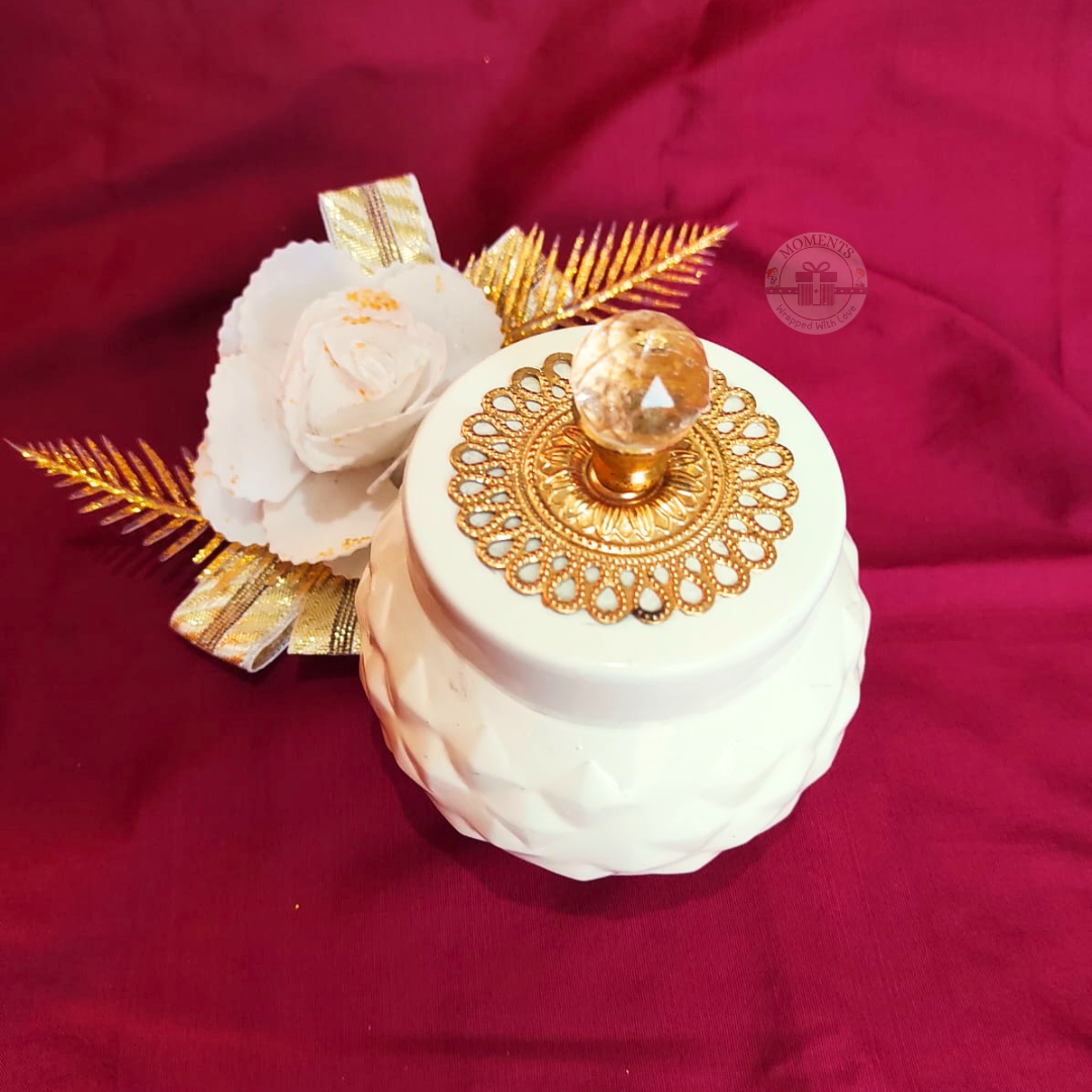 Elegant Crystal Jar