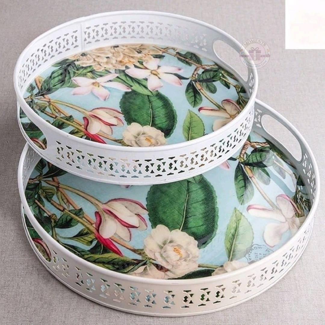 Floral Plume Tray