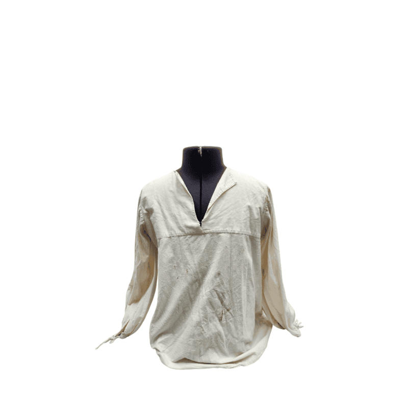 Cream Shirt-Distressed Cream Shirt-Distressed