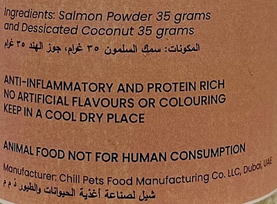 Chill Pets Food Topper for Dogs and Cats, Salmon 70g