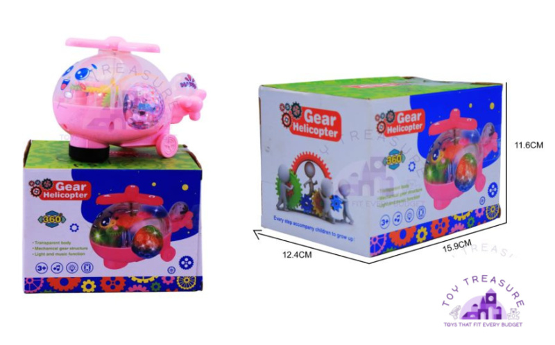 Transparent Helicopter Toy