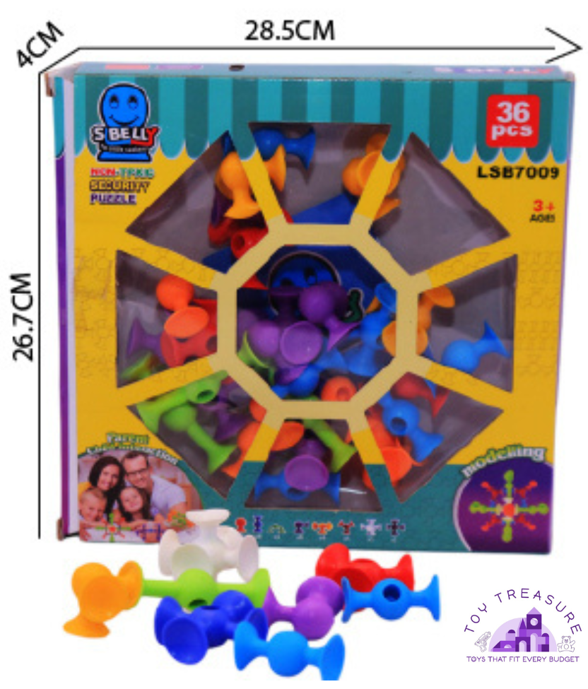 Silicone sticking play set