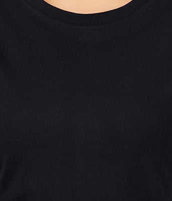 Regular Fit T Shirt -Black Regular Fit T Shirt -Black