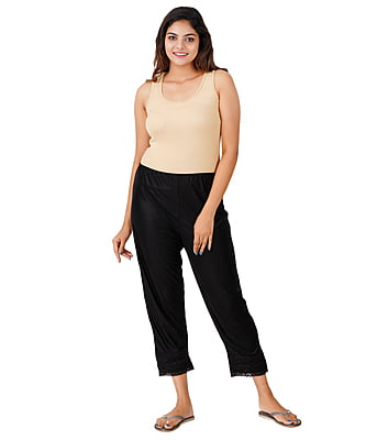Wemyc Women's Nylon Ankle Length Pants / Capris / Pant slip