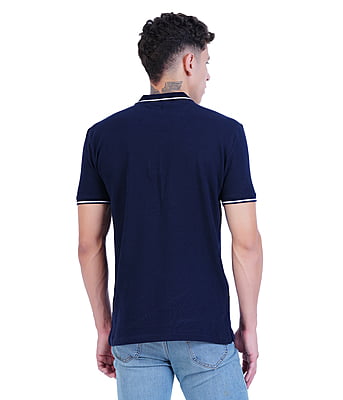 Wemyc Men's Cotton Rich Solid Polo T-Shirt Regular Fit Combo