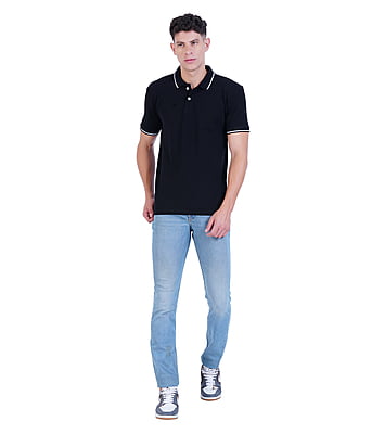 Wemyc Men's Cotton Rich Solid Polo T-Shirt Regular Fit Combo