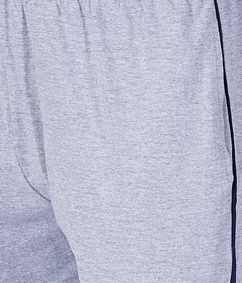 Wemyc Men's Cotton Blend Solid Rib Track Pant | Expandable Elastic Waist Joggers with 2 Pockets | Stretchable Sports Wear Track Pant for Men