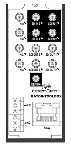 Ross Video GATOR-2-SLOT 6 x 12G-SDI In 6 x 12G-SDI Out Supports SD / HD / 3G / 12G-SDI Ross Video GATOR-2-SLOT 6 x 12G-SDI In 6 x 12G-SDI Out Supports SD / HD / 3G / 12G-SDI