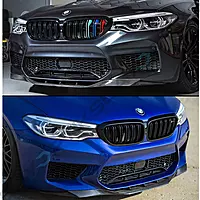 Carbon Fiber Center Chin Lip Spoiler – For BMW F90 M5 (2018–2020, Pre-LCI)