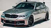 Carbon Fiber Front Bumper Splitters – M Performance Style for BMW F90 M5 (2018–2020)