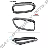 Real Carbon Fiber Grille Insert Trim Covers for BMW F90 M5 (2018–2020 Pre-LCI)